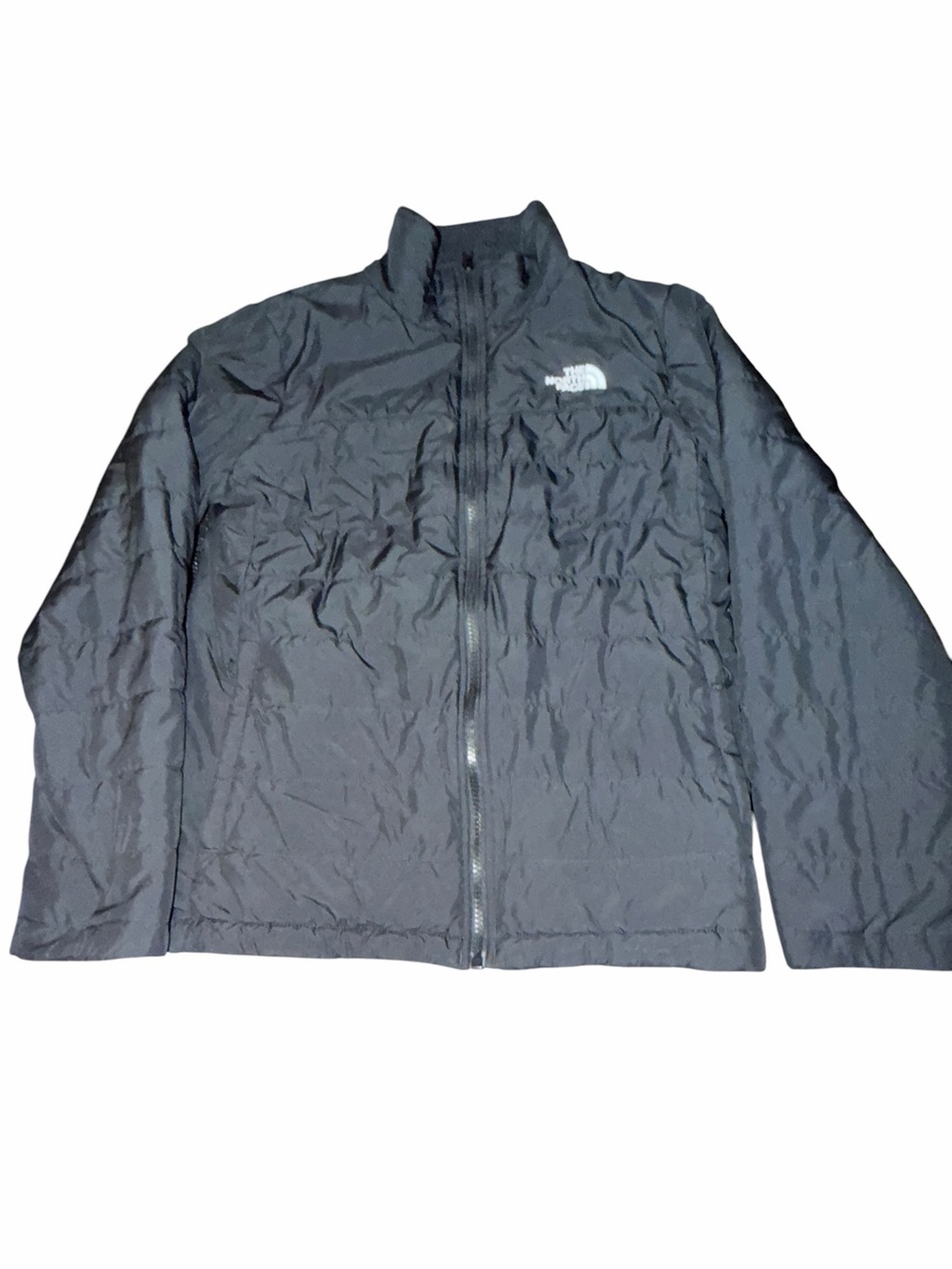 The North Face Women's Black Full-Zip Puffer Jacket